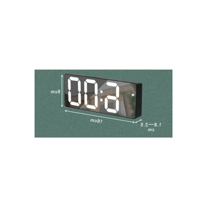 Akıllı LED Masa Saati, Alarm ve Gece Modu Özellikli