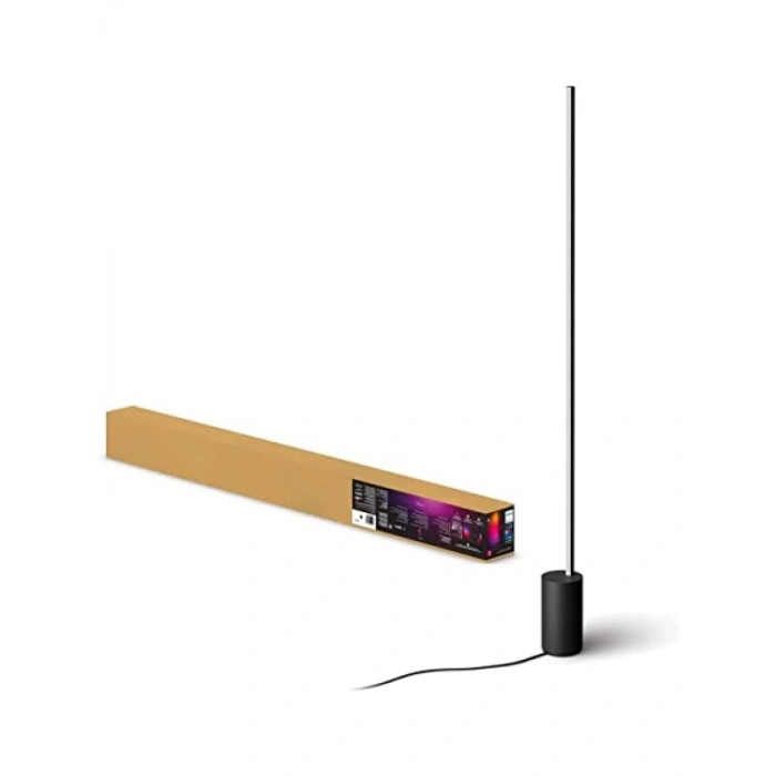 Akıllı LED Zemin Lambası, Gradient Renkli Aydınlatma, Siyah