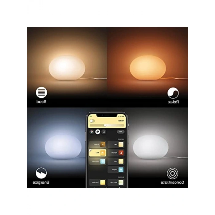 Akıllı Masa Lambası - LED - 800 Lm - Beyaz