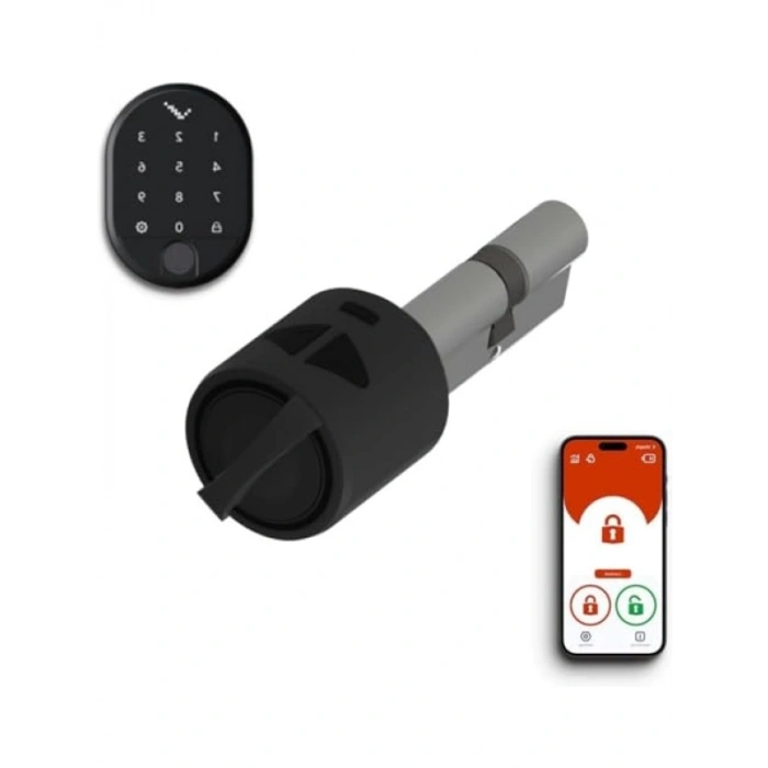 Akıllı Motorlu Silindir Kapı Kilidi – Telefondan Kontrol ve Şarj Edilebilir Özellikler