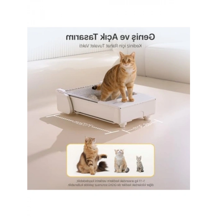 Akıllı Otomatik Kedi Tuvaleti, 38 dB Sessiz