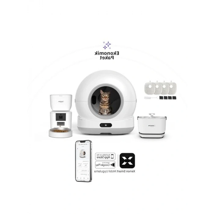 Akıllı Otomatik Kedi Tuvaleti - Kameralı ve Hareket Algılamalı