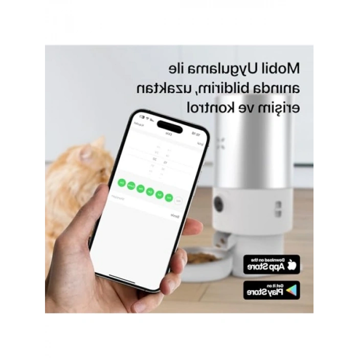 Akıllı Otomatik Kedi Tuvaleti ve Besleme Seti - 4 Parça