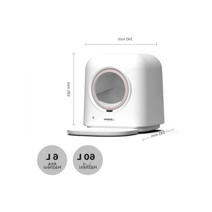 Akıllı Otomatik Kedi Tuvaleti ve Mama Kabı Seti