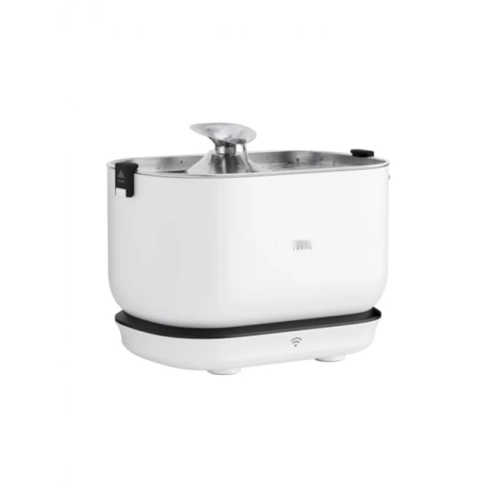 Akıllı Otomatik Su Pınarı - Şarj Edilebilir Sensörlü Çelik Tepsili