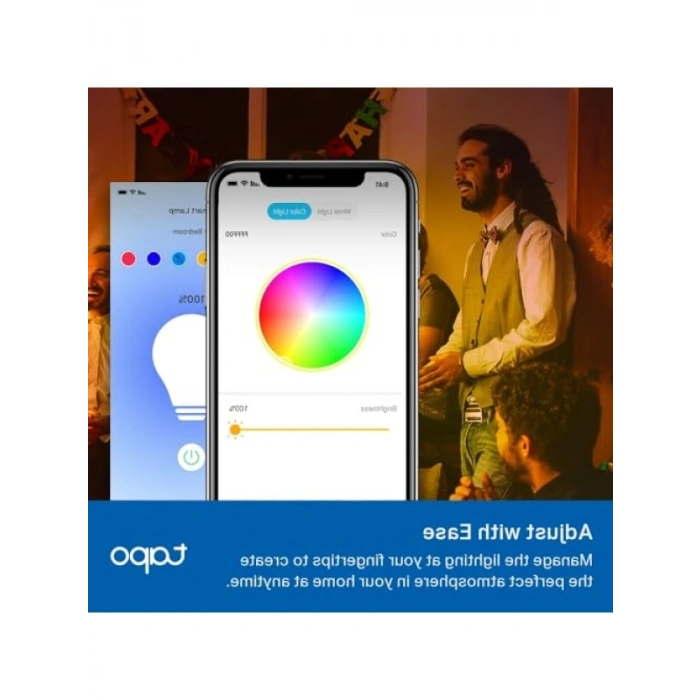 Akıllı Wi-Fi Ampul Seti - Renk Değiştirebilir, Uzaktan Kumanda