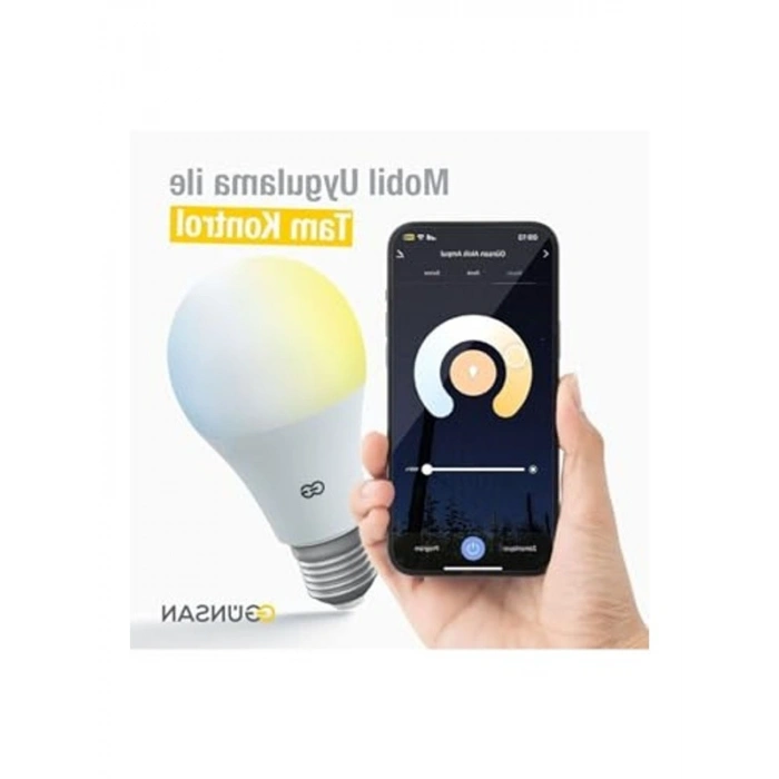 Akıllı Wifi LED Ampul, Sesli Komut ve Uyumlu Akıllı Sistemler ile