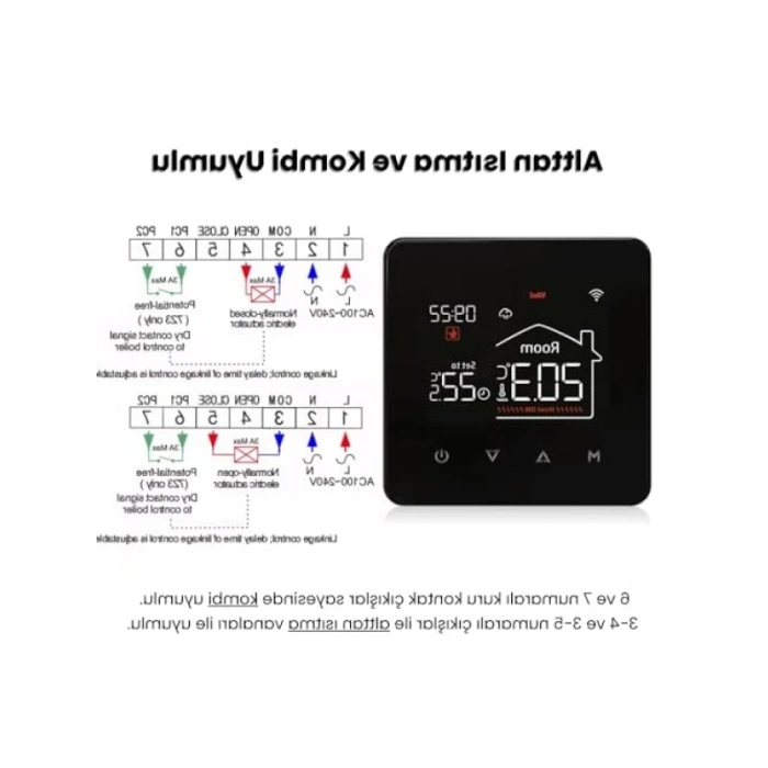 Akıllı WiFi Oda Termostatı - Uzaktan Kontrol Özelliği