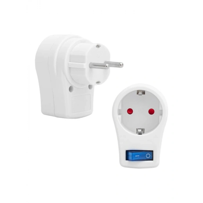 Akım Korumalı Anahtarlı Tekli Priz