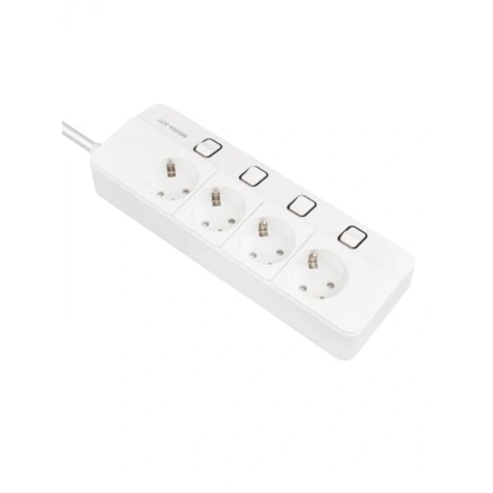 Akım Korumalı Grup Priz - 4’lü, 1.5 Metre Kablolu