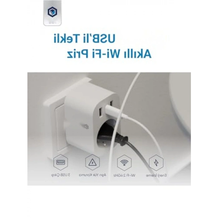 Akım Korumalı Wi-Fi Akıllı Priz