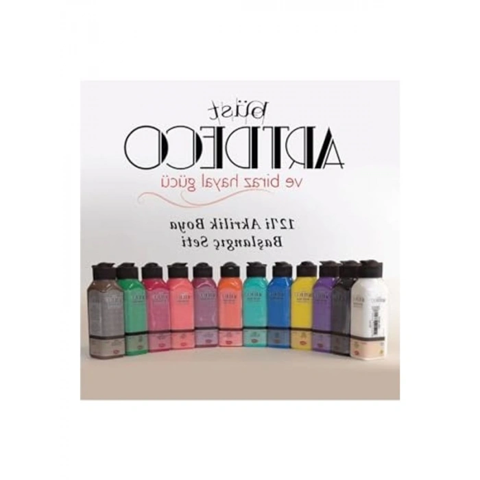 Akrilik Boya Başlangıç Seti, 140 ml, 12 Renkli Seçenek