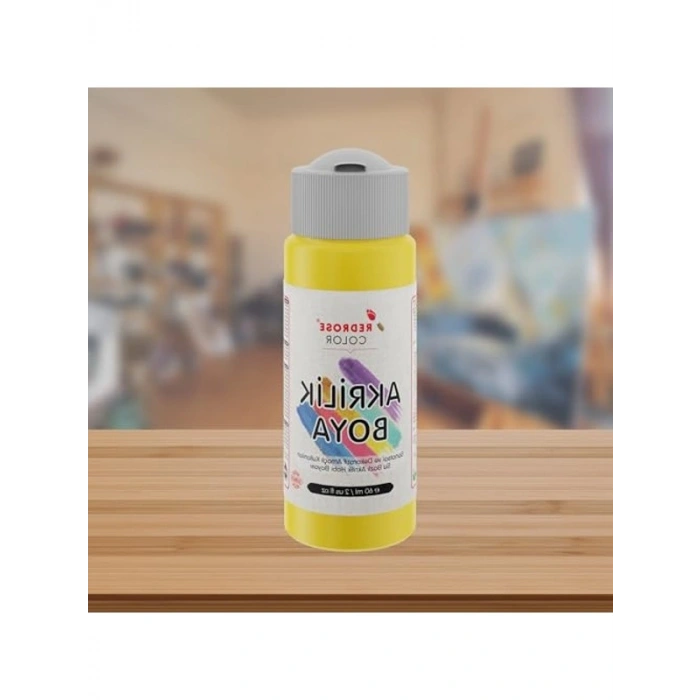 Akrilik Boya, Sarı Renk, 60ml