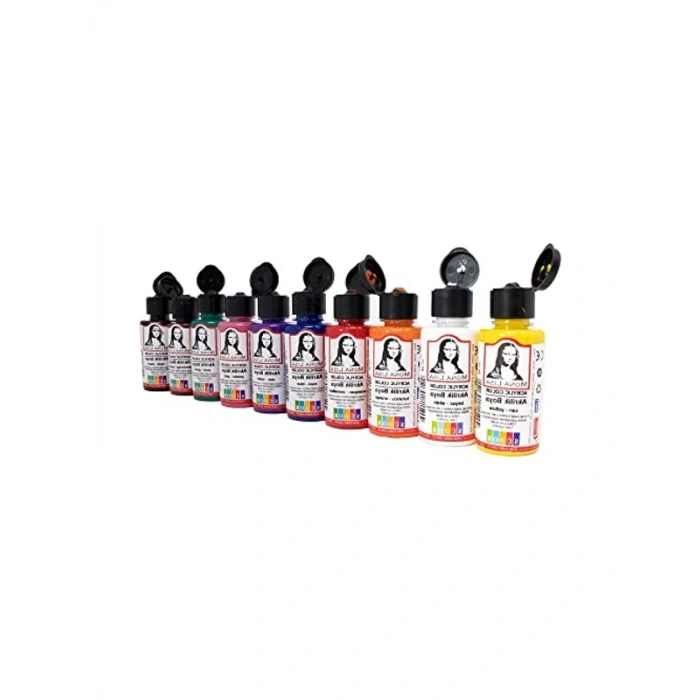 Akrilik Boya Seti: 10 x 40 ml, Fırça Hediyeli ile Yaratıcı Projeler İçin