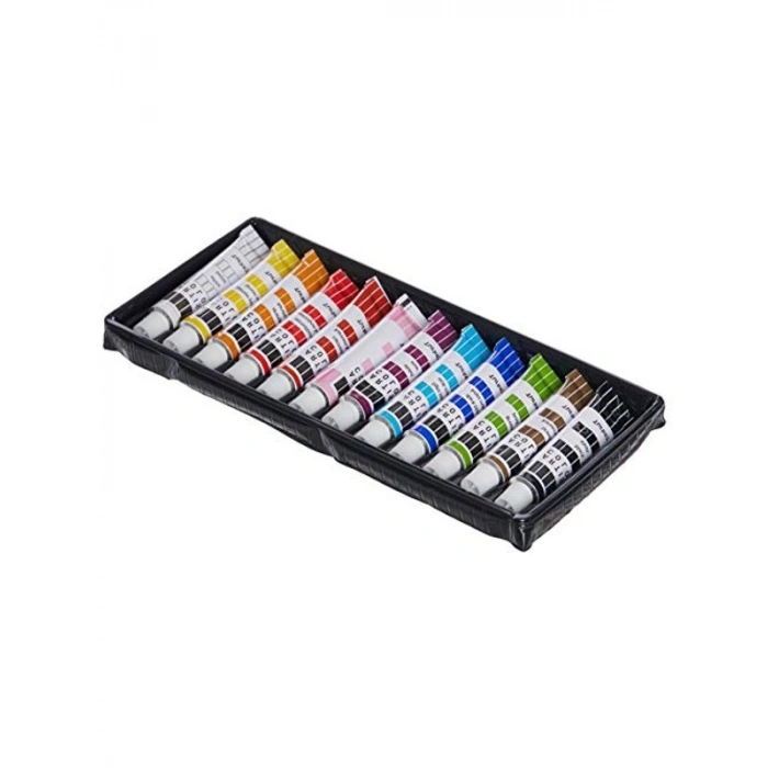 Akrilik Boya Seti, 12x9 ml Tüp, Canlı Renkler