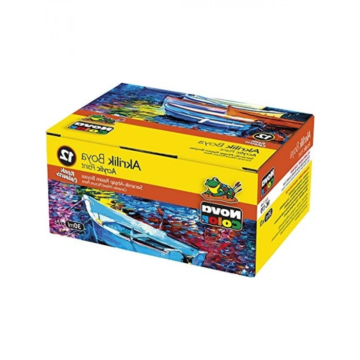 Akrilik Boya Takımı, 12li Set ile Sanat Eğlencesi