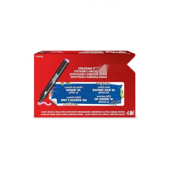 Akrilik Markör - Açık Pembe, Yuvarlak Uç