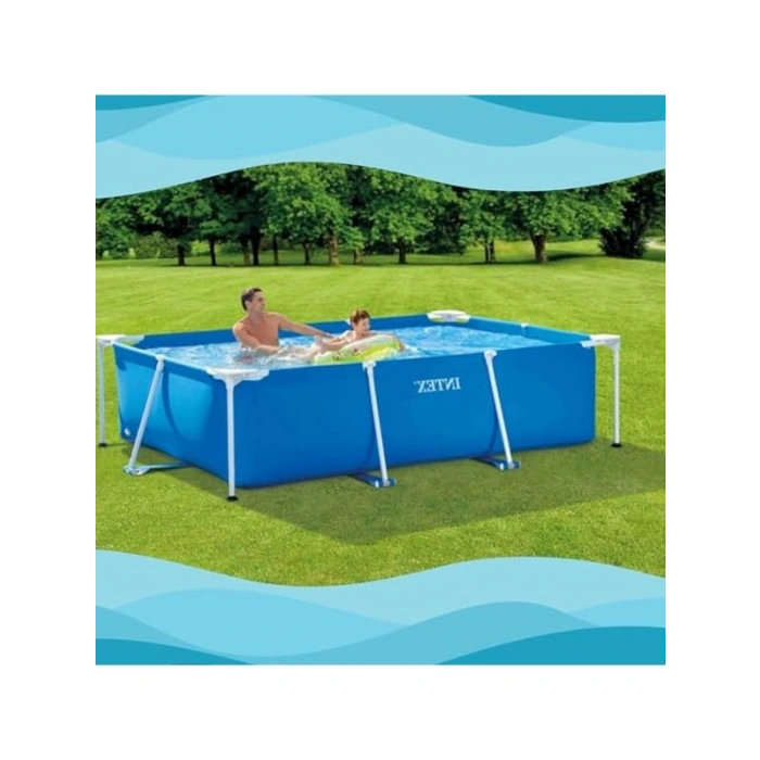 Aksesuarlı Şişme Havuz, 300x200x75 cm Boyutlarında ve Pompa Hediyeli