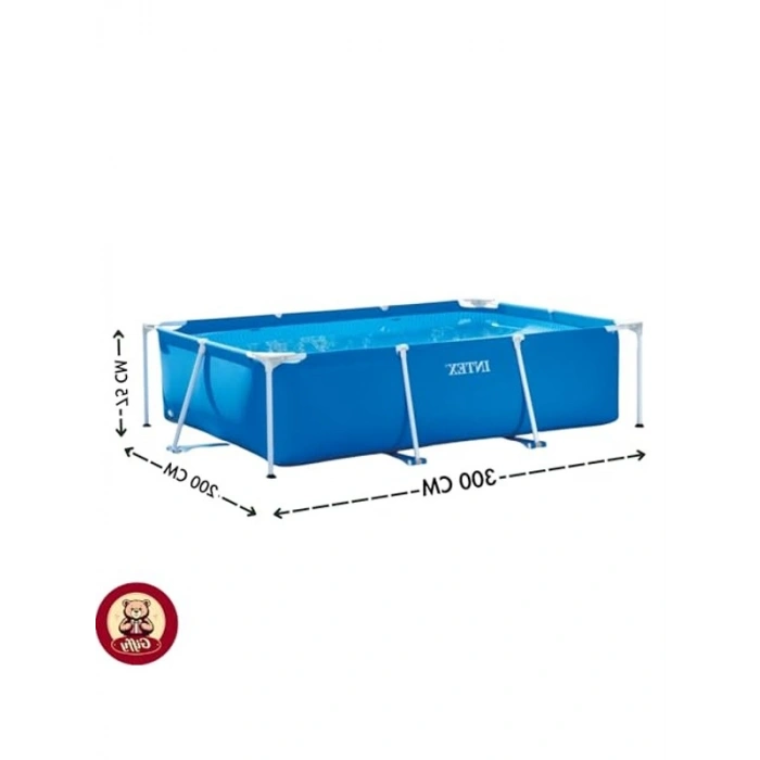 Aksesuarlı Şişme Havuz, 300x200x75 cm Boyutlarında ve Pompa Hediyeli