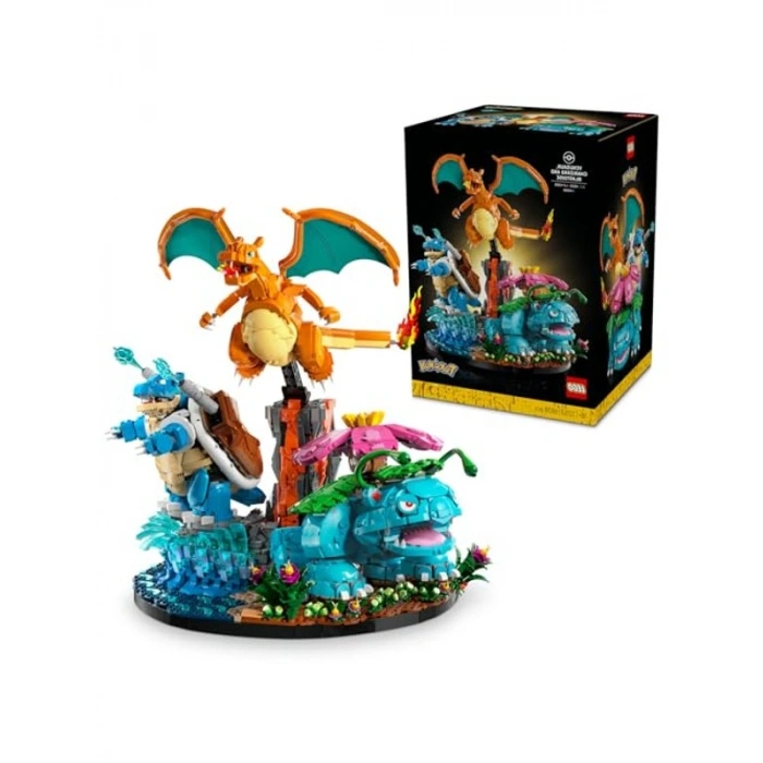 Aksiyon Figürleri Seti, Venusaur, Charizard ve Blastoise ile 6838 Parça