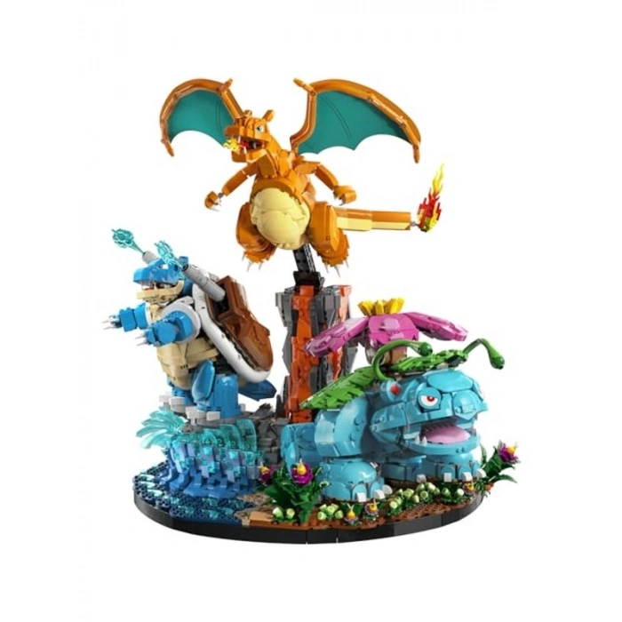 Aksiyon Figürleri Seti, Venusaur, Charizard ve Blastoise ile 6838 Parça