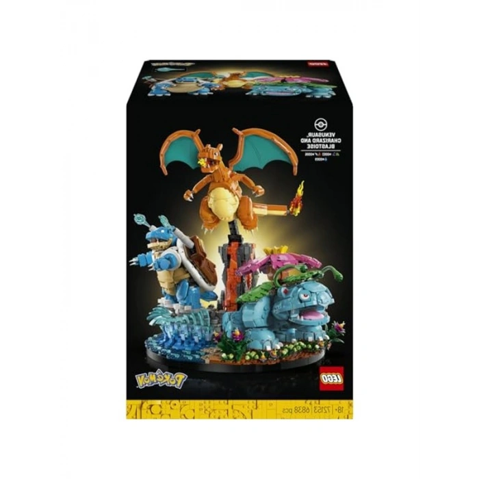 Aksiyon Figürleri Seti, Venusaur, Charizard ve Blastoise ile 6838 Parça
