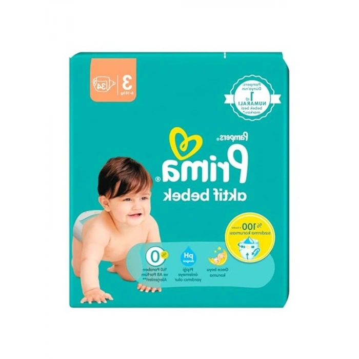 Aktif Bebek Bezi - 3 Beden 44 Adet Standart Paket