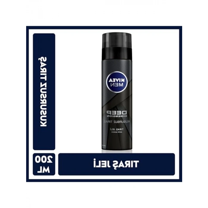 Aktif Karbon İçeren Kaygan Tıraş Jeli, Hassas Ciltler İçin 200 ml