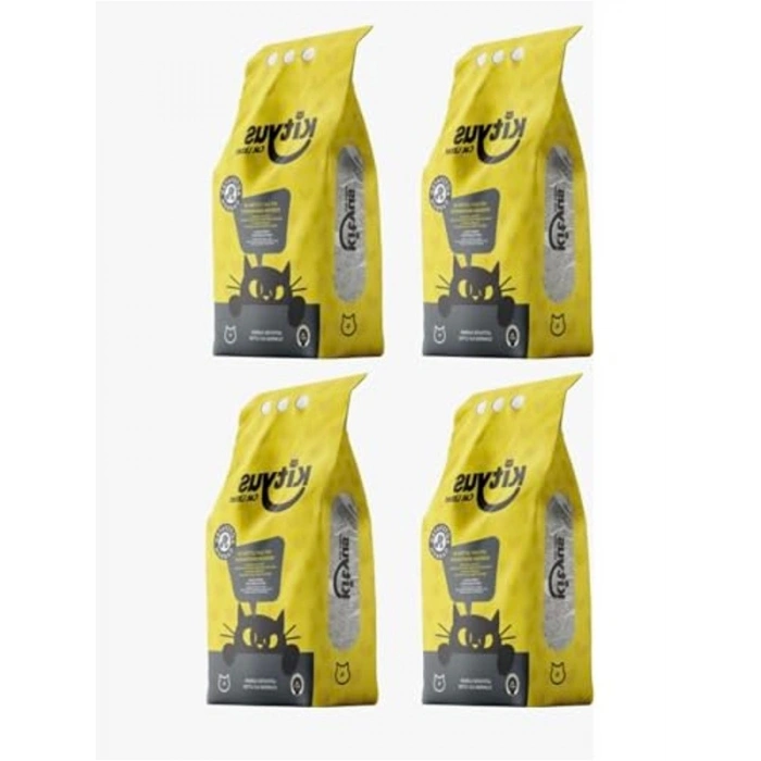 Aktif Karbonlu 4lü Kedi Kumu Paketi 4x5 Lt