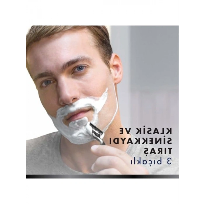 Aktif Karbonlu Tıraş Makinesi Seti + 2 Yedek Bıçak