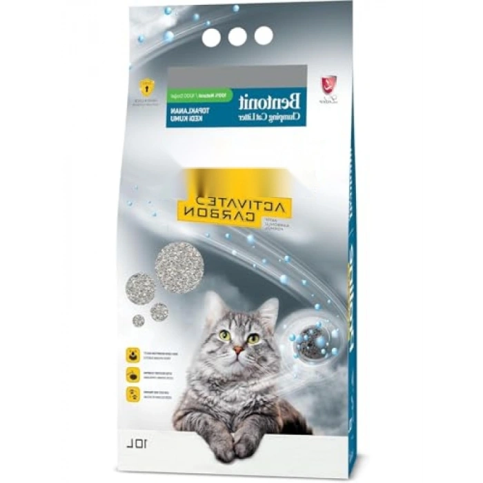 Aktif Karbonlu Topaklanan Kedi Kumu - 10 Lt