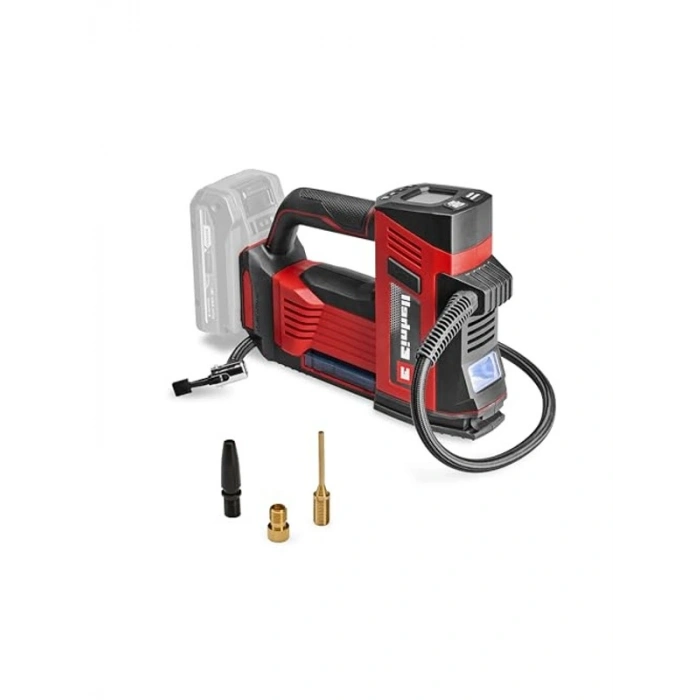 Akülü Araç Kompresörü - 18 V, 11 bar, LCD Ekranlı