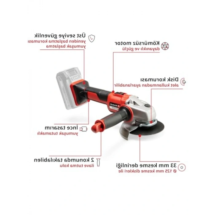 Akülü Avuç Taşlama, Kompakt Tasarım, Güçlü Performans