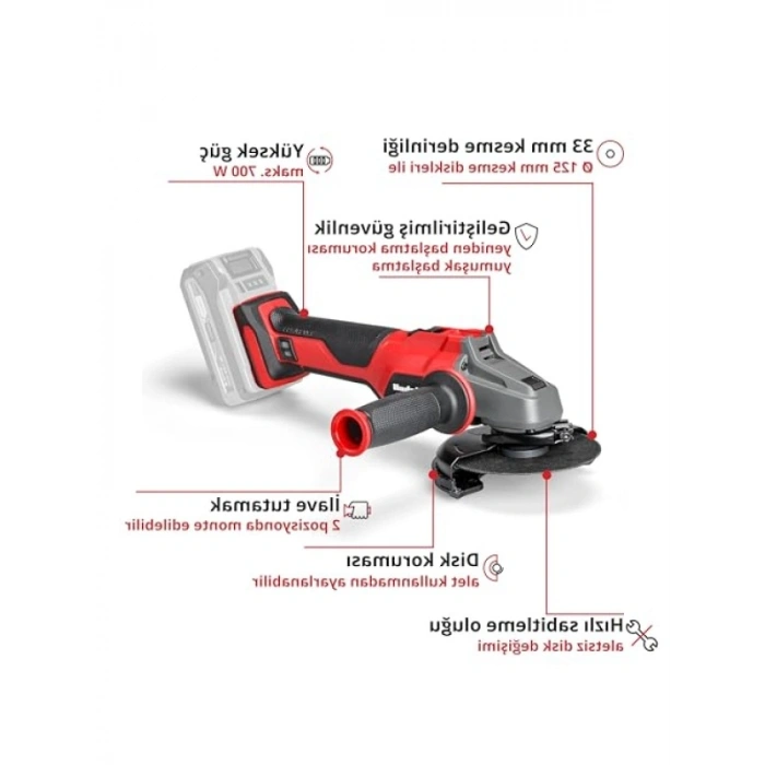 Akülü Avuç Taşlama - Power X-Change Uyumu