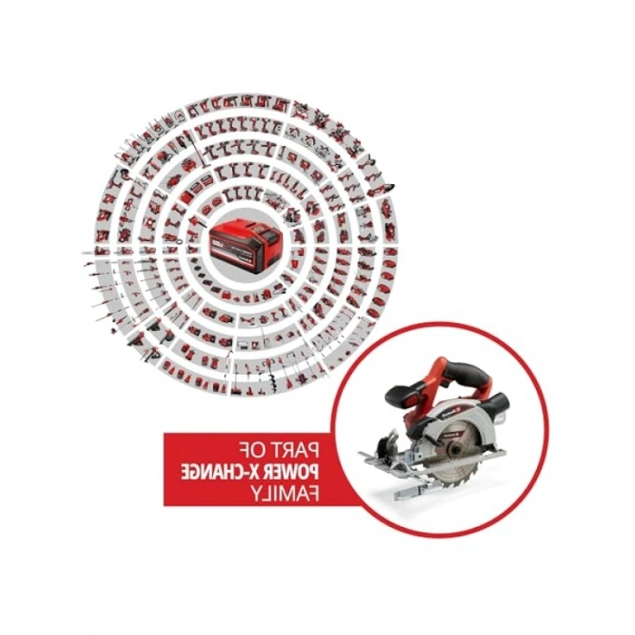 Akülü Daire Testere, 18V, 165 mm Bıçak, Aletsiz Ayar, Üstün Kesim Performansı