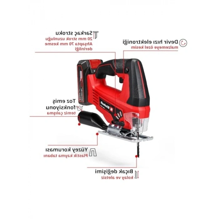 Akülü Dekupaj Testere, 70mm Kesim Derinliği