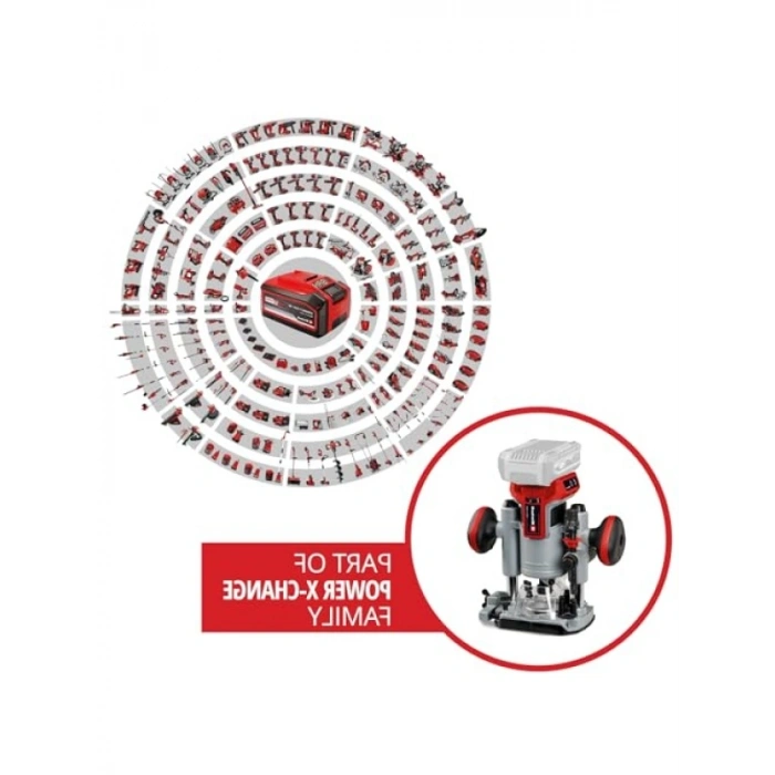 Akülü Dik Freze, 18V, Kömürsüz Motor