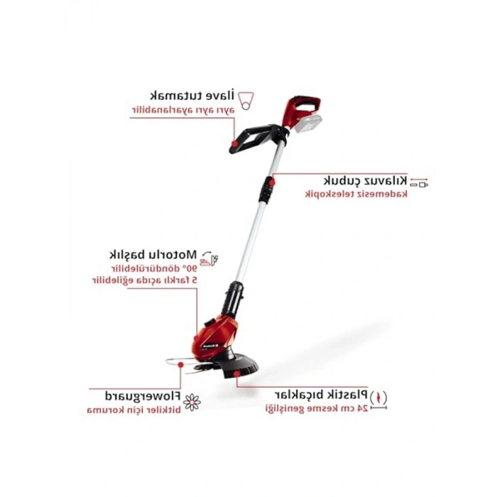 Akülü Kenar Kesme Makinesi, 18V Li-Ion, 8500 dev/dak, Dönebilir Motor Başlığı