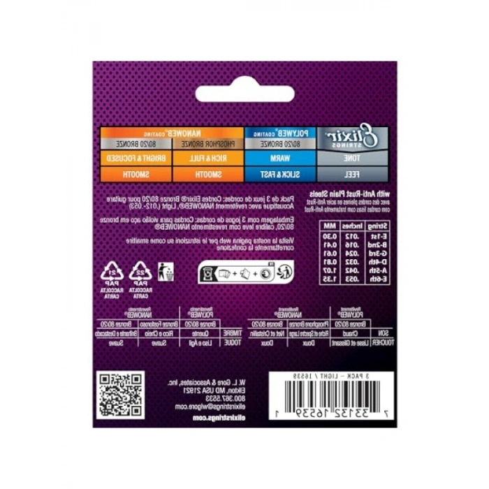 Akustik Bronz Nano Tel 012/053 (3lü Paket)