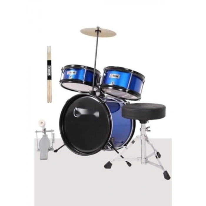 Akustik Çocuk Baterisi Davul Seti, 5-14 Yaş Arası
