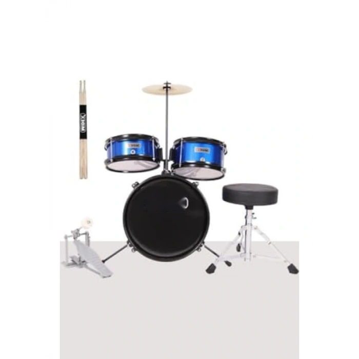 Akustik Çocuk Baterisi Davul Seti, 5-14 Yaş Arası