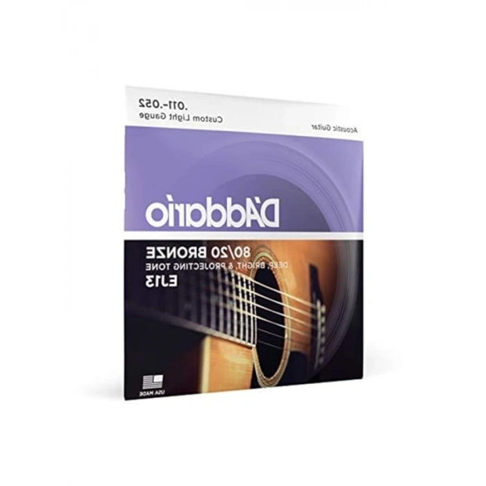 Akustik Gitar Tel Seti, 80/20 Bronz Yapı, Custom Light G