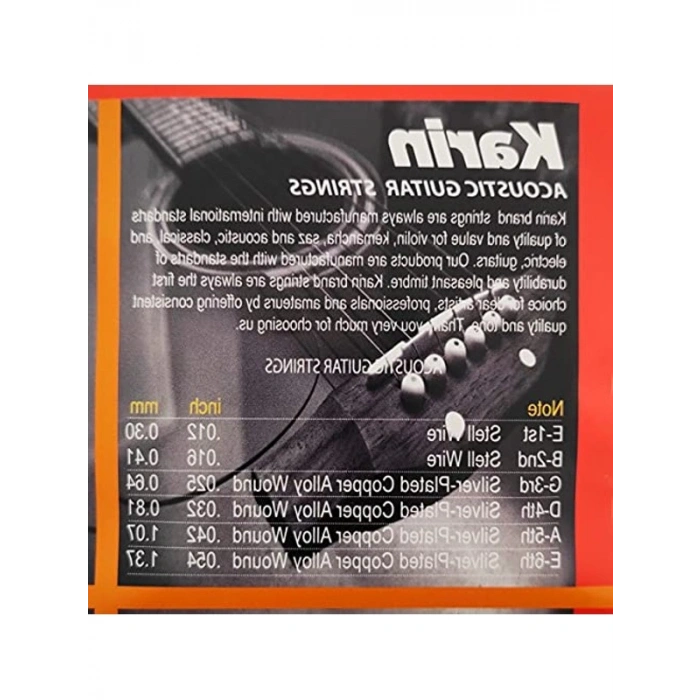 Akustik Gitar Teli Takımı, Yüksek Kalite ile Ses