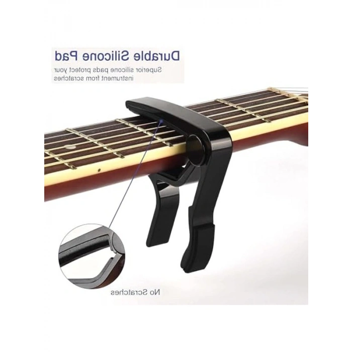 Akustik Klasik Electro Guitar Capo, Beyaz Renk ile Estetik