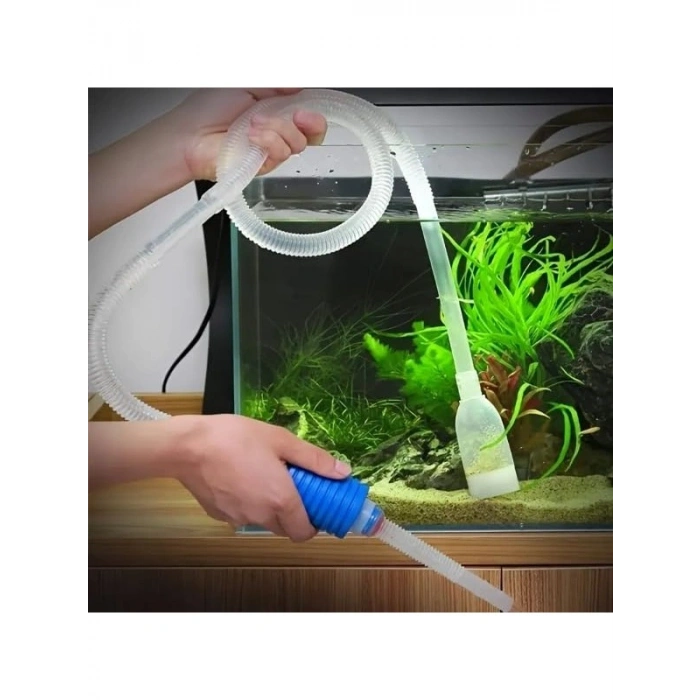 Akvaryum İçin Pratik Dip Çekme Sifonu, Hızlı Temizlik Sağlar