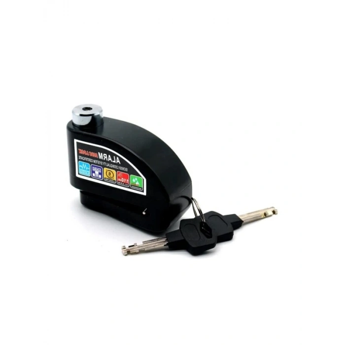 Alarmlı Motosiklet Disk Kilidi - 110 dB Su Geçirmez