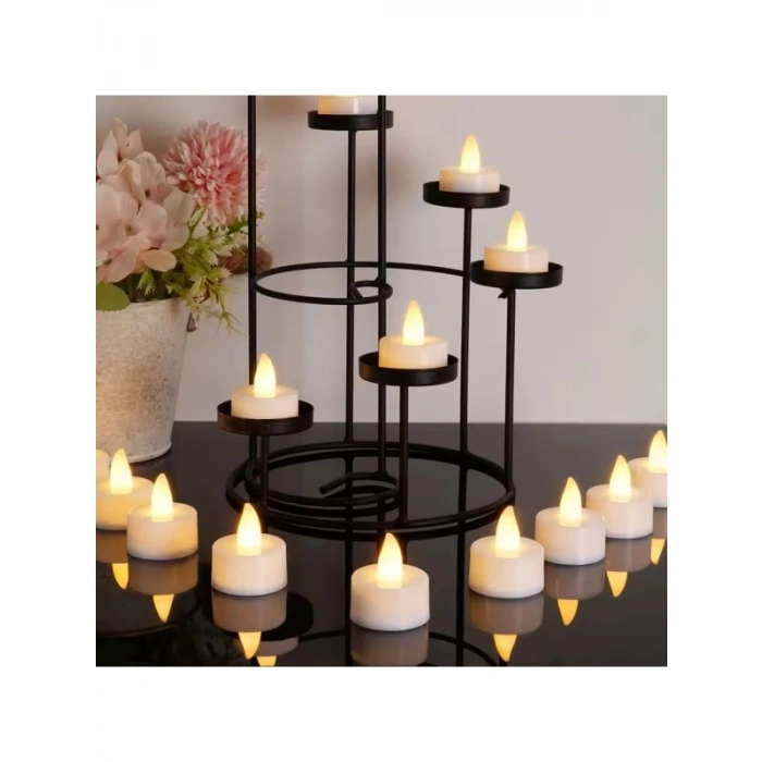 Alevsiz LED Işıklı Pilli Mum, Şık ve Güvenli Dekorasyon