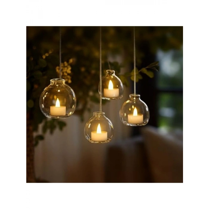 Alevsiz LED Işıklı Pilli Mum, Şık ve Güvenli Dekorasyon