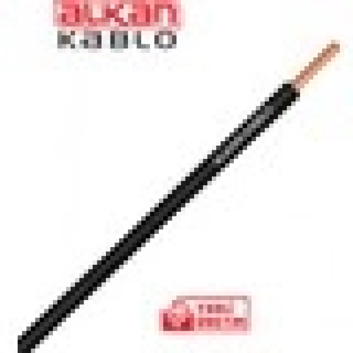 Alkan 1x1,5 Mm² H07V-U Nya Kablo 100 Metre (%100 Bakır) Siyah