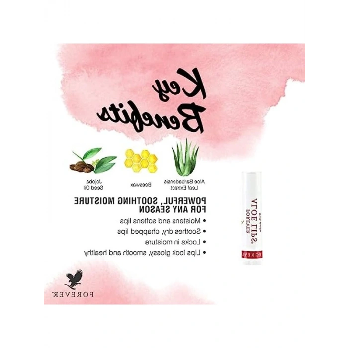 aloe vera lips balm with jojoba and aloe vera by forever living make lips soft Sonsuza kadar yaşayan 3x dudaklar balsamı